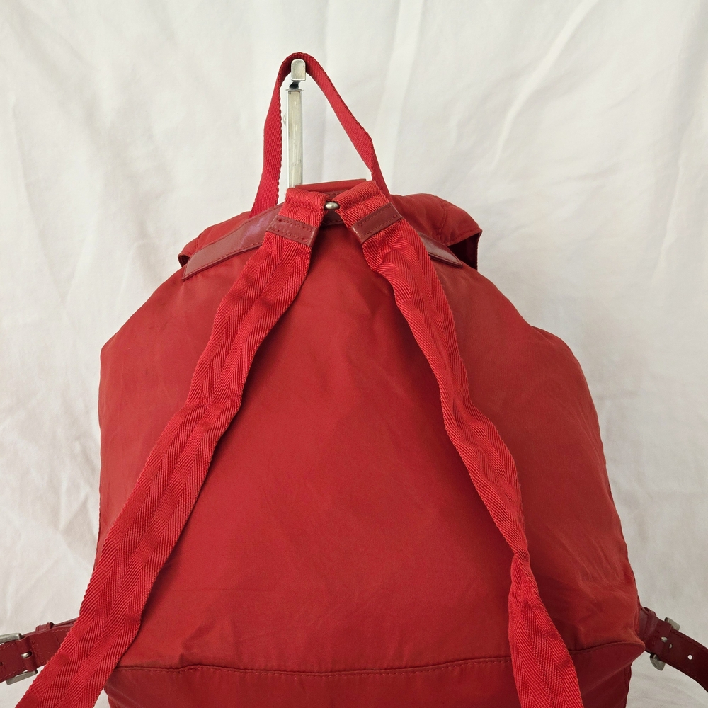 Prada Red Nylon Backpack - Picture 6 of 10